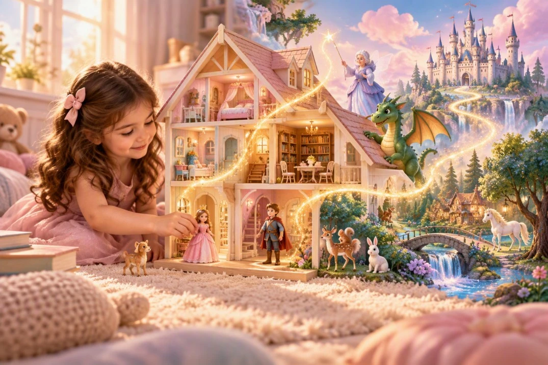How to Create Fairy-Tale Stories for Kids Using Dollhouse Play Ideas